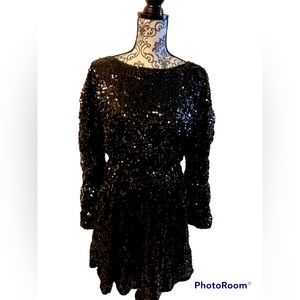 Sequin empire waist cocktail dress NWOT